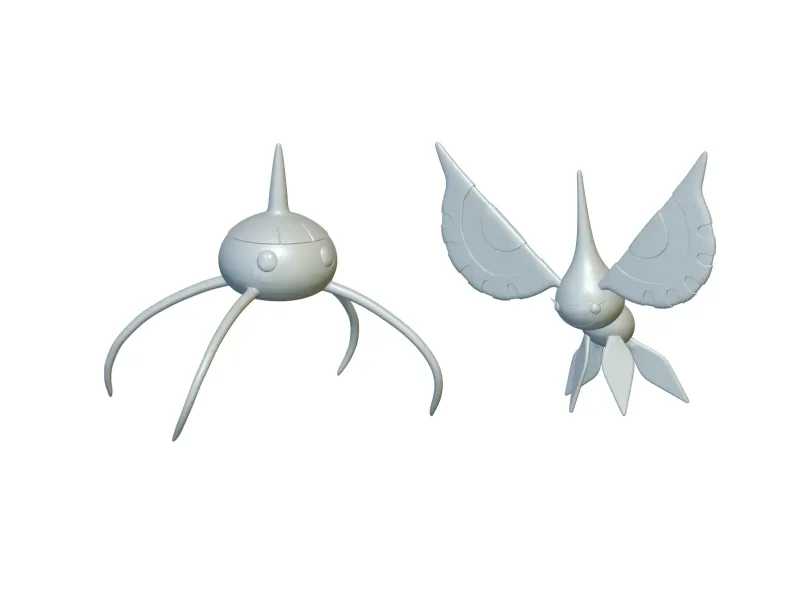 Pokemon Surskit & Masquerain (#283 & #284) - 3D Printing!