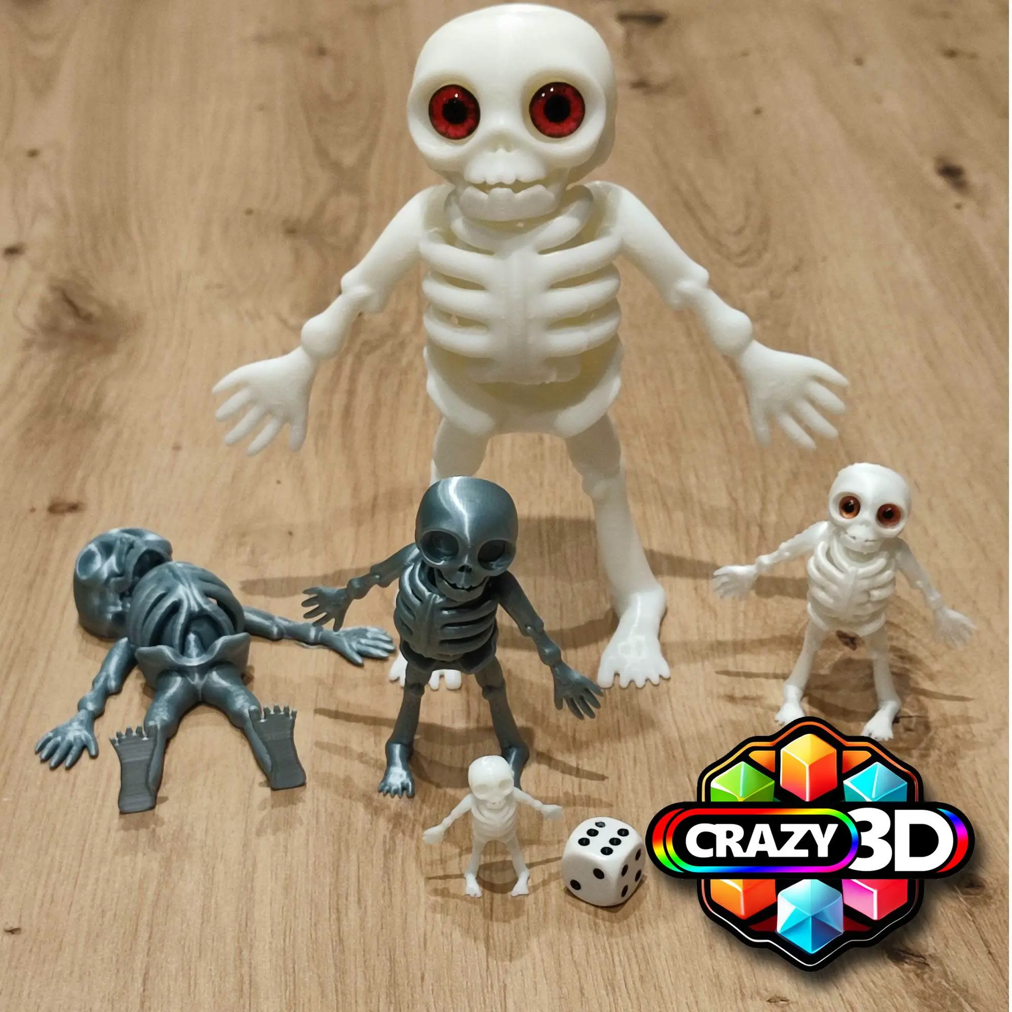 Flexi articulated Skeleton - Mini 38mm possible !!