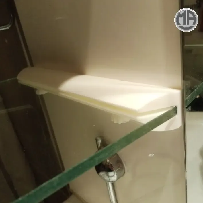 soporte para estante de vidrio