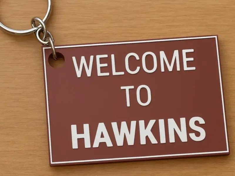 Portachiavi Stranger Things Benvenuti a Hawkins