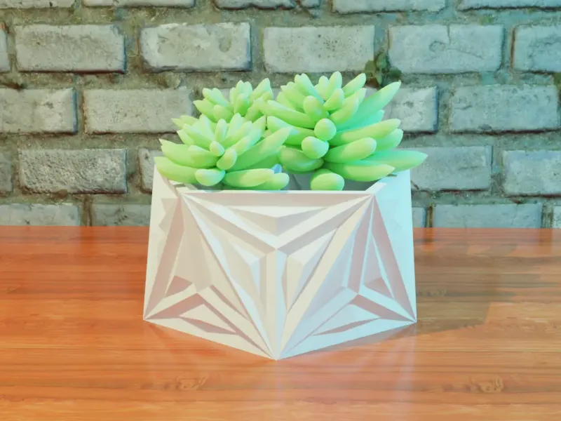 icosahedron geometric planter 3