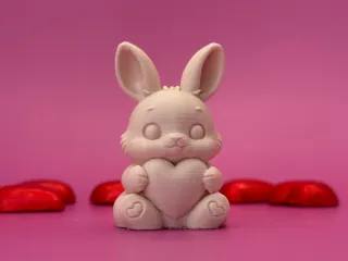 Rabbit with heart