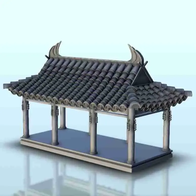 Einfacher asiatischer Aussichtsturm 11 - Japan China Korea Vietnam Ost