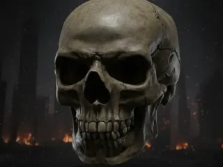 BAD HUMAN SKULL