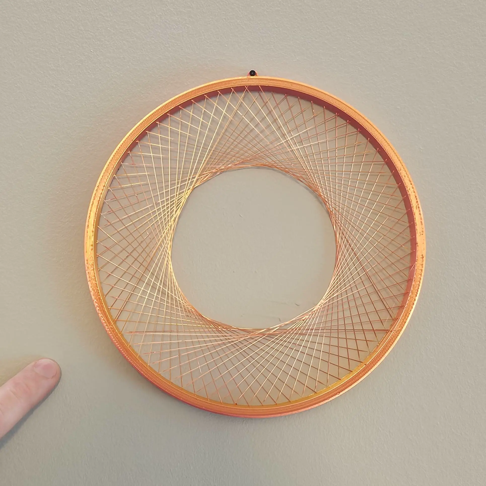 Wall Mounted Suspended Filament Vortex
