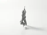 Construction Worker Figurine Rope Climbing 3D Printable-1