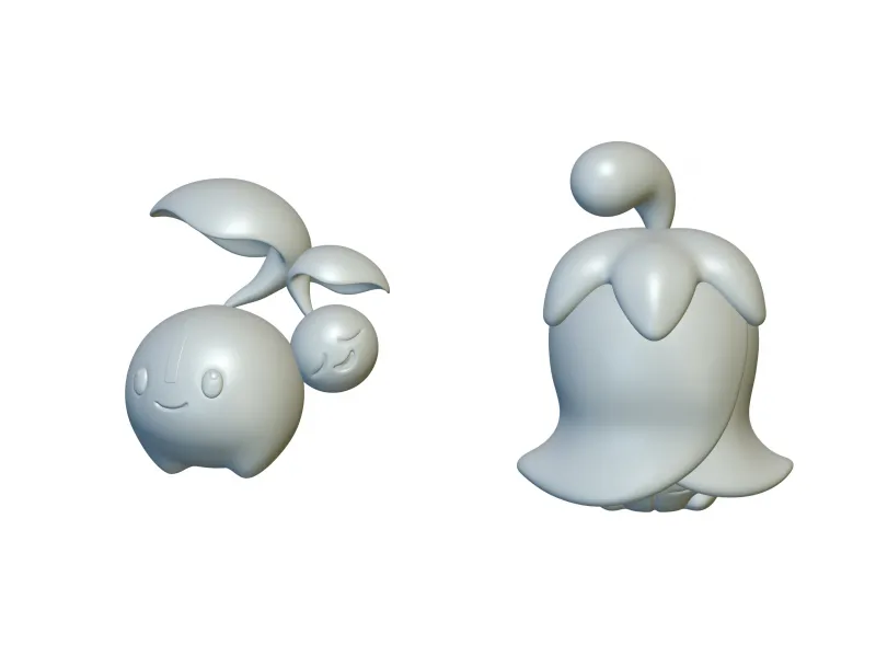Pokemon Cherubi &amp; Cherrim (#420 &amp; #421) - 3D печать!