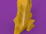 Low Poly Totodile-4