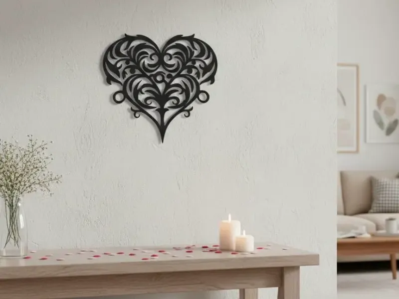 heart wall ornament
