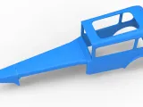 Shell of Vintage Supermodified stock car V4 Scale 1:25-5