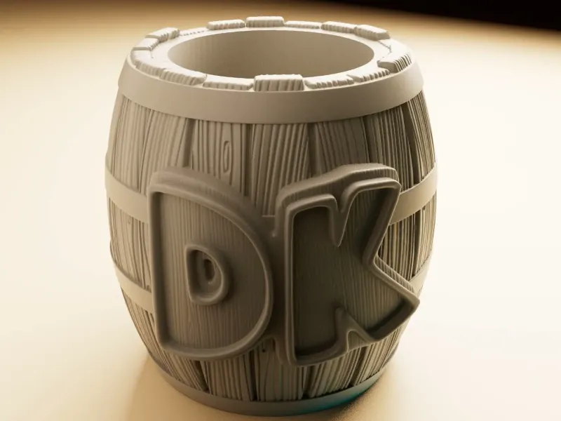 Donkey Kong Barrel Can Koozie