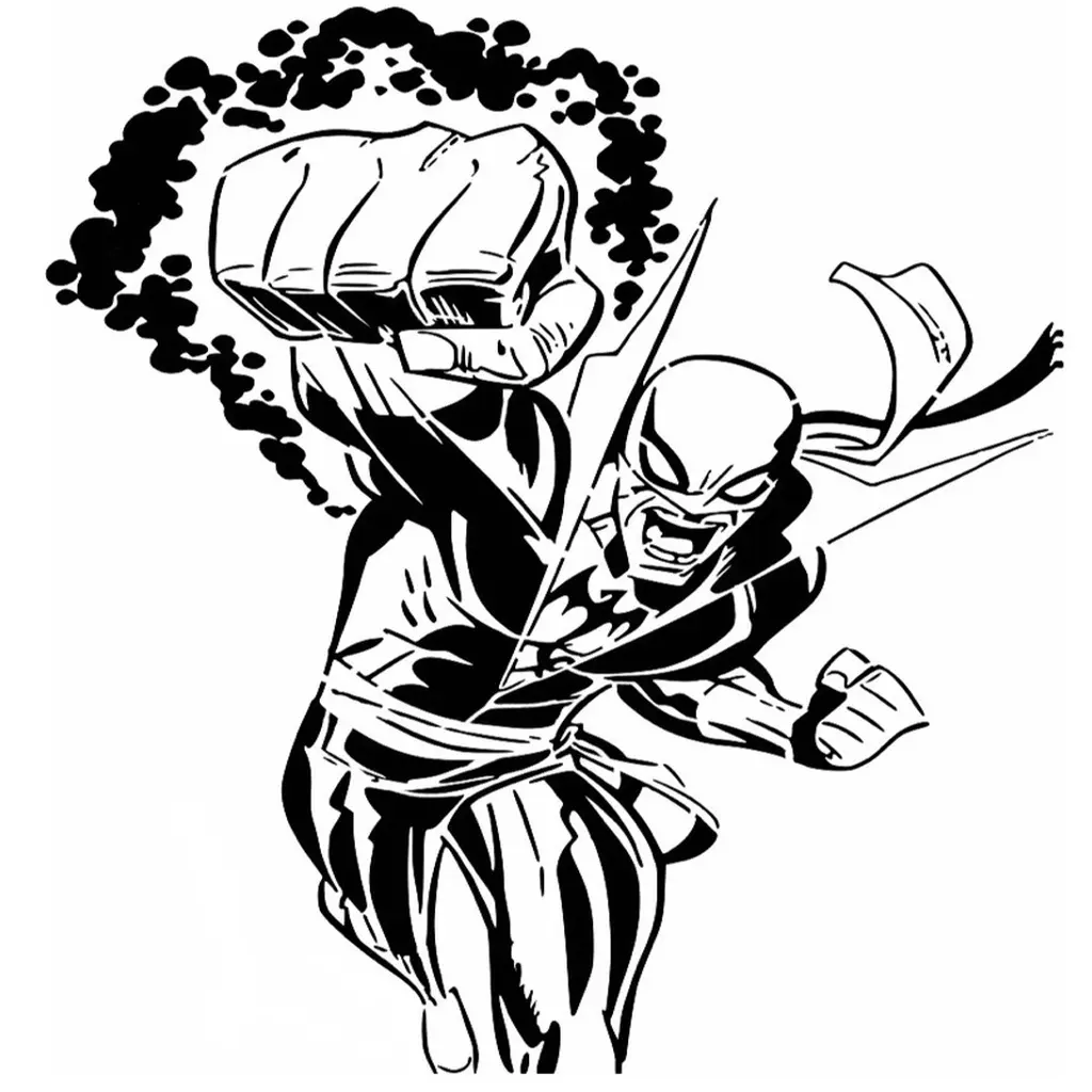 Iron Fist stencil