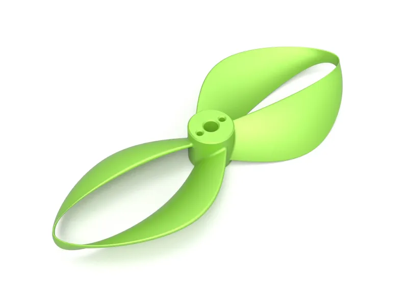 Toroidal drone propeller - 2 blades