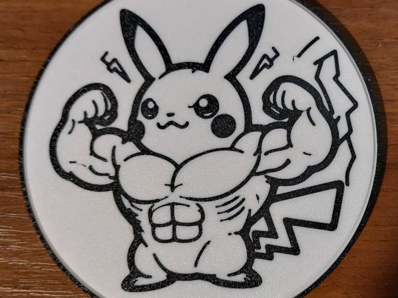 Muscle Pikachu Coaster