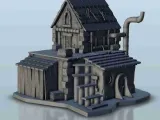 Medieval house 2 - miniatures warhammer 40k 40000 terrain sc-0