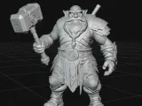 dwarf warrior from the future with a hammer-4