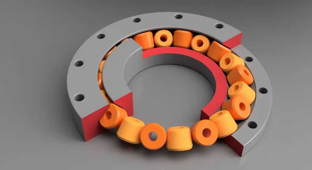 Cuscinetti di rotazione, progettazione parametrica con Fusion 360