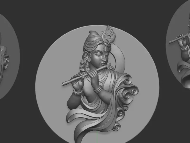 Krishna Flute Relief