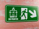 3D Printer Emergency Sign - Right Arrow Down-Right-1