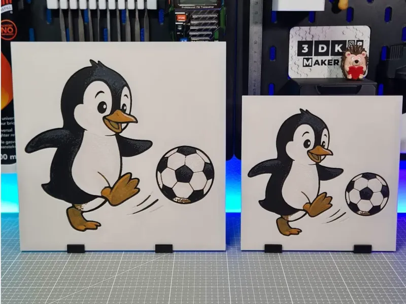 Penguin Soccer – Hueforge – 4 Colors