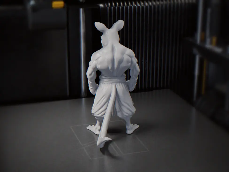 Boxing Kangaroo Figurine Animal 3D Printable