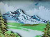 Bob Ross Painting Shadow Box-5
