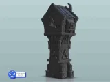 Tower with Moon pattern - miniatures warhammer terrain scene-1