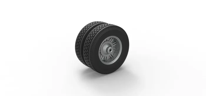 Vehicles & Machinery STL Download - Rear custom Slab wheel of semi ...