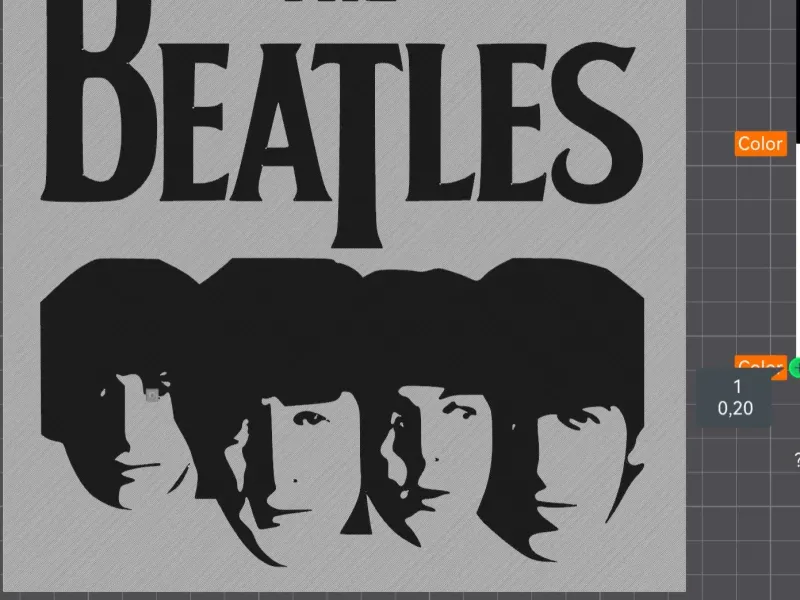 The Beatles faces