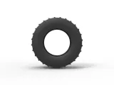 Tire of Vintage Pulling tractor Version 4 Scale 1:25-5