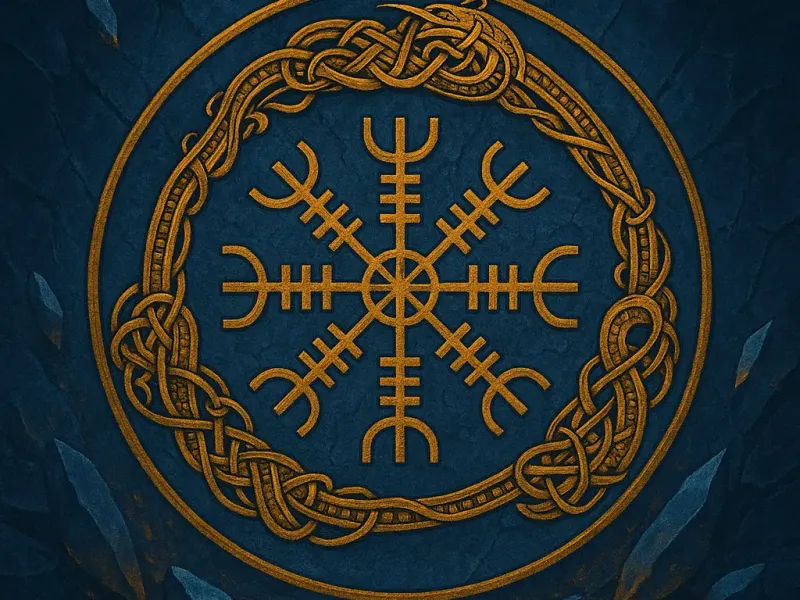 a Rune Helm of Awe Ægishjálmr (Шолом Страху) 