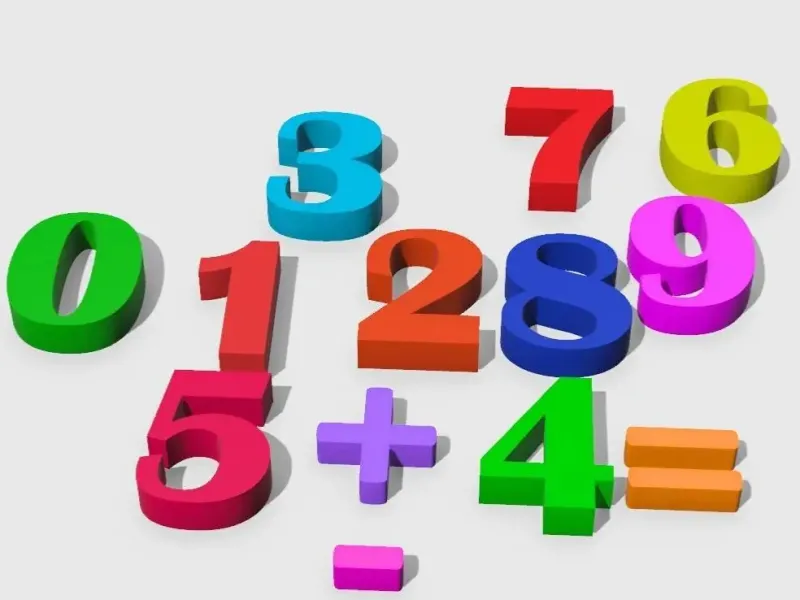 Numbers and Math Symbols