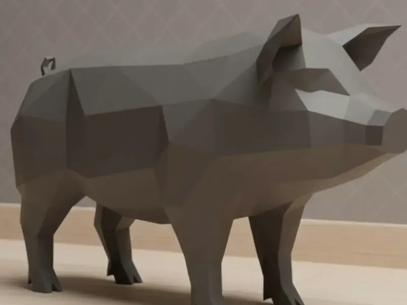 Cerdo - low poly
