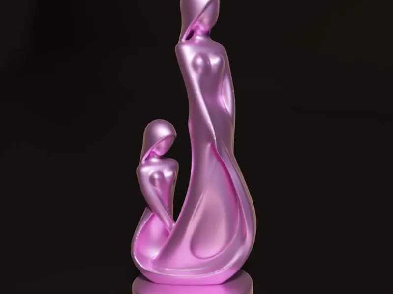 Mother and Daughter - Modern Sculpture