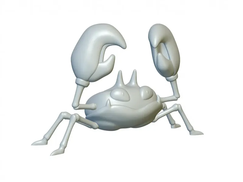 Pokemon Krabby #98 - Pronto per la stampa 3D!