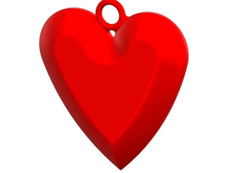 Love Heart Keychain or Pendant