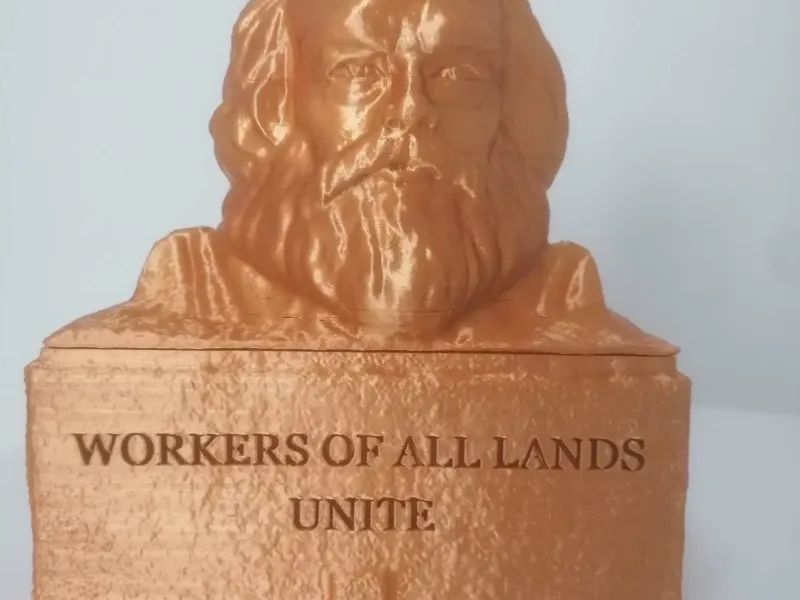 Karl Marx Bust Box
