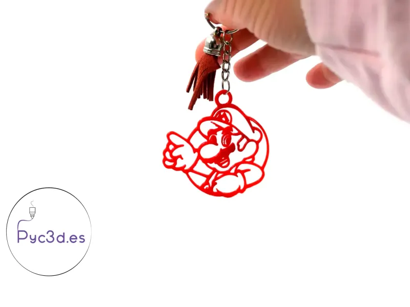 MARIO BROS SILHOUETTE KEYRING