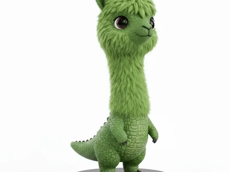 Alpaca Dinosaur Cute Fun Print