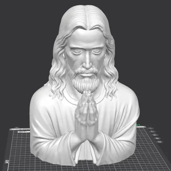 “Jesus in Prayer – 3D Bust Edition”