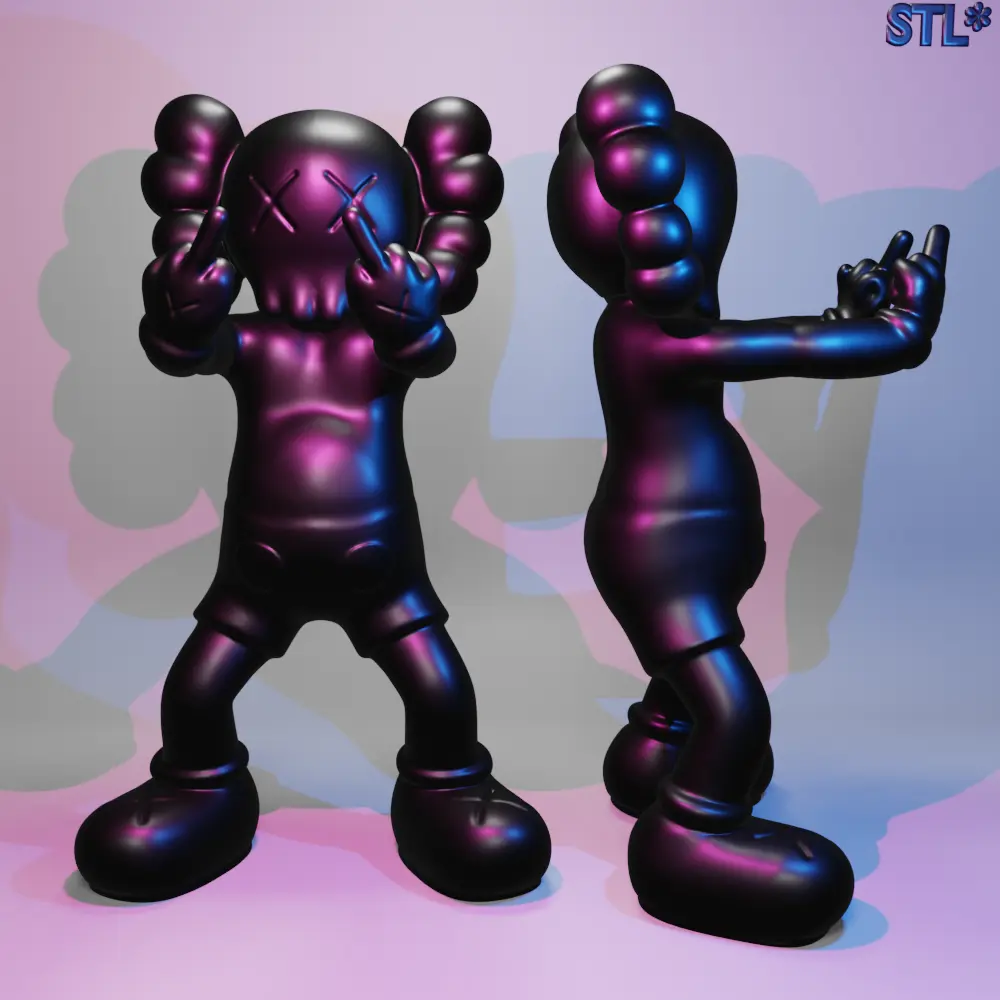 FUCKAWS, KAWS COMPANION OPEN EDITION FIGURA DE VINILO - IMPRESIÓN 3D