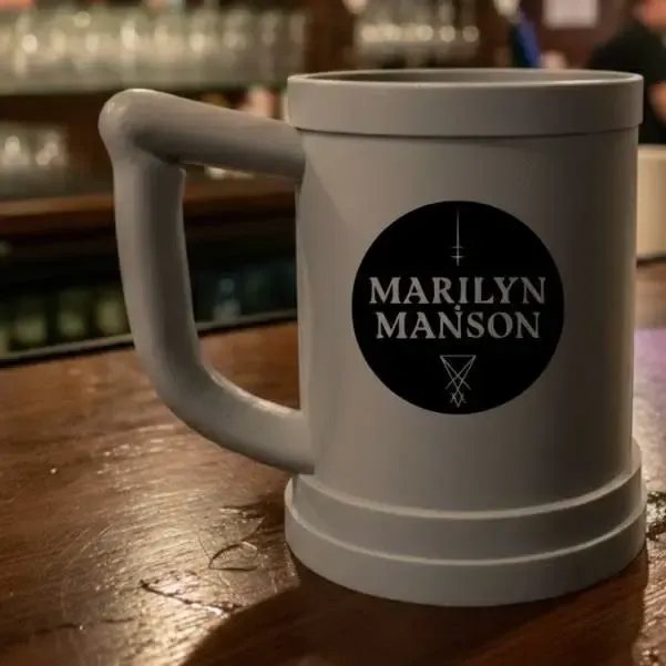 Marilyn Manson beer mug by Aza