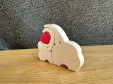 Mamma elefante e cucciolo di elefante con cuore-3