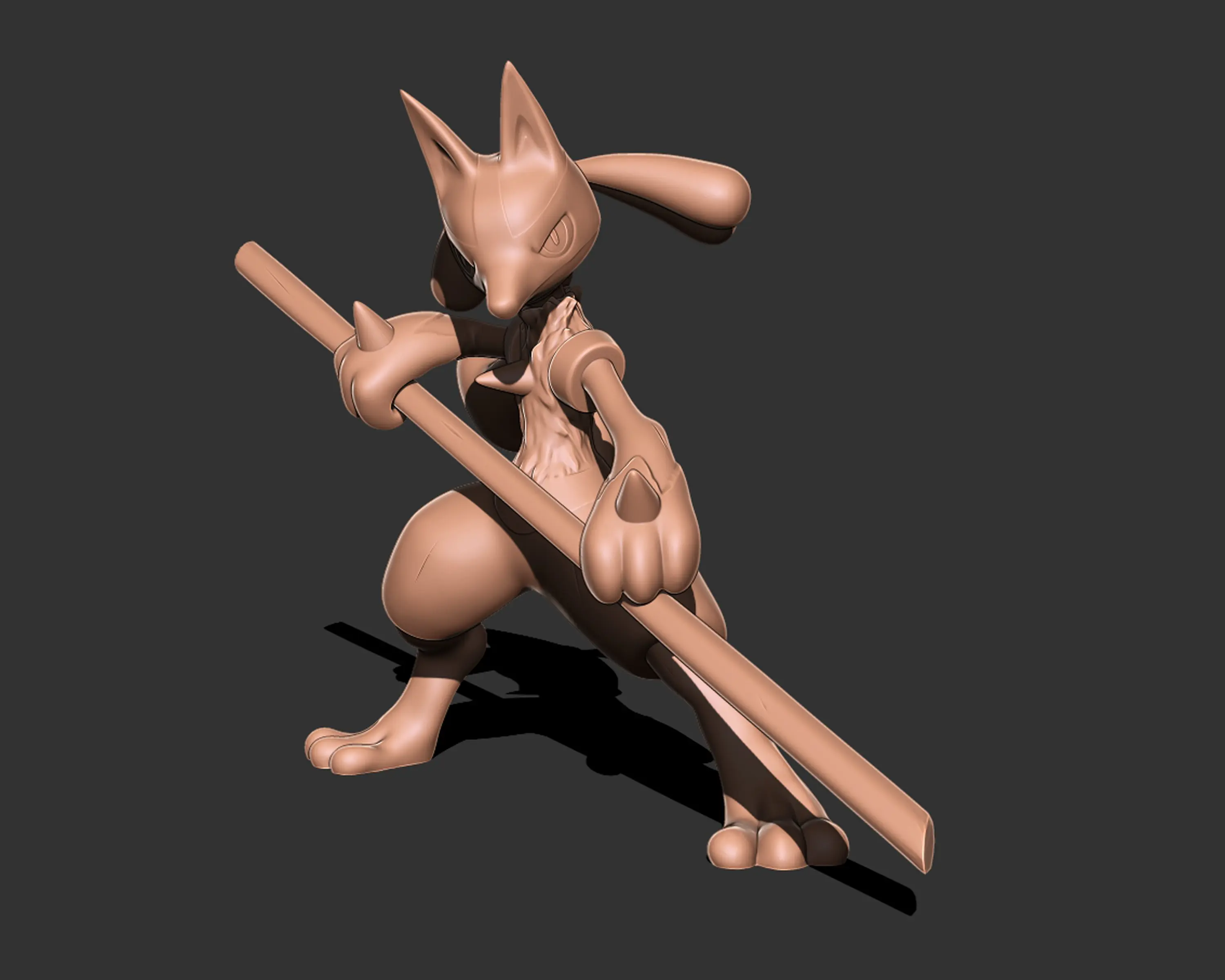 Pokemon - Lucario 3d print model