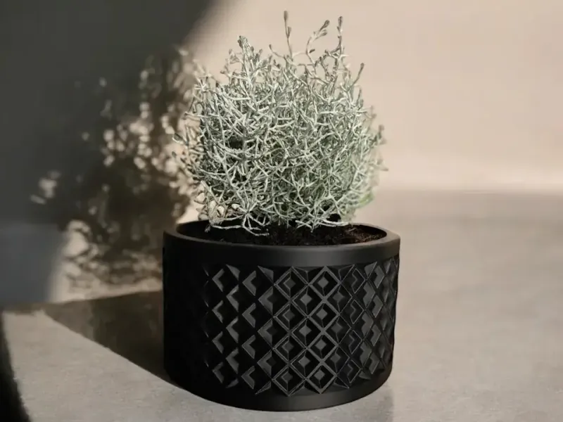 Design Plant Pot "Thousand squares"
