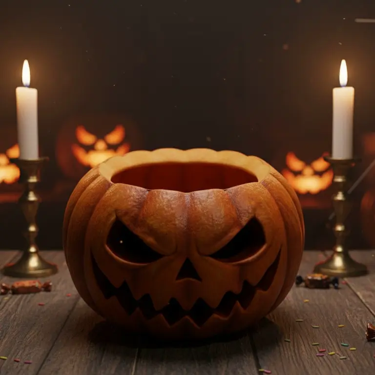 HALLOWEEN PUMPKIN - LANTERN OR BOWL.