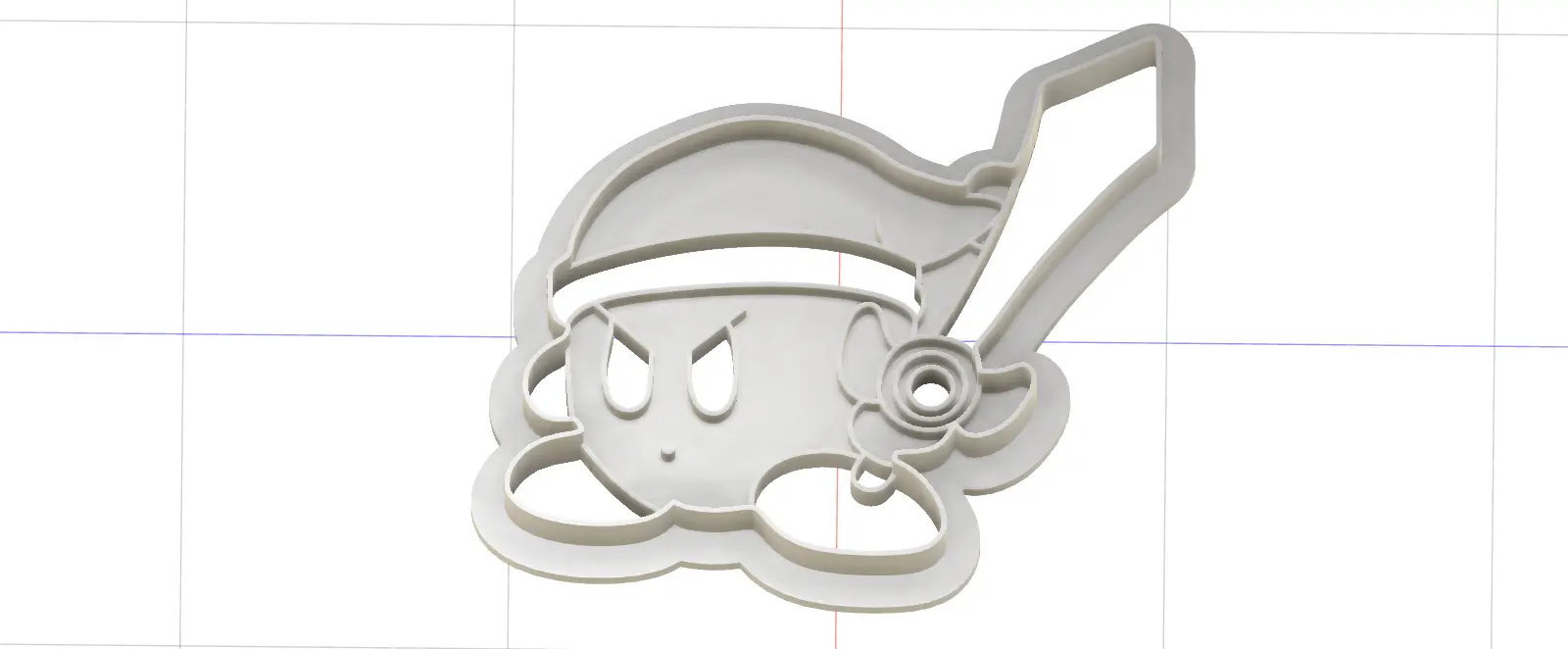 Kirby with Link Powers Cookie Cutter