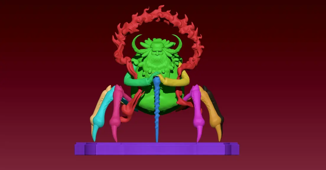 SAIN SATURN - FIVE ELDERS - ONE PIECE - 3D PRINT