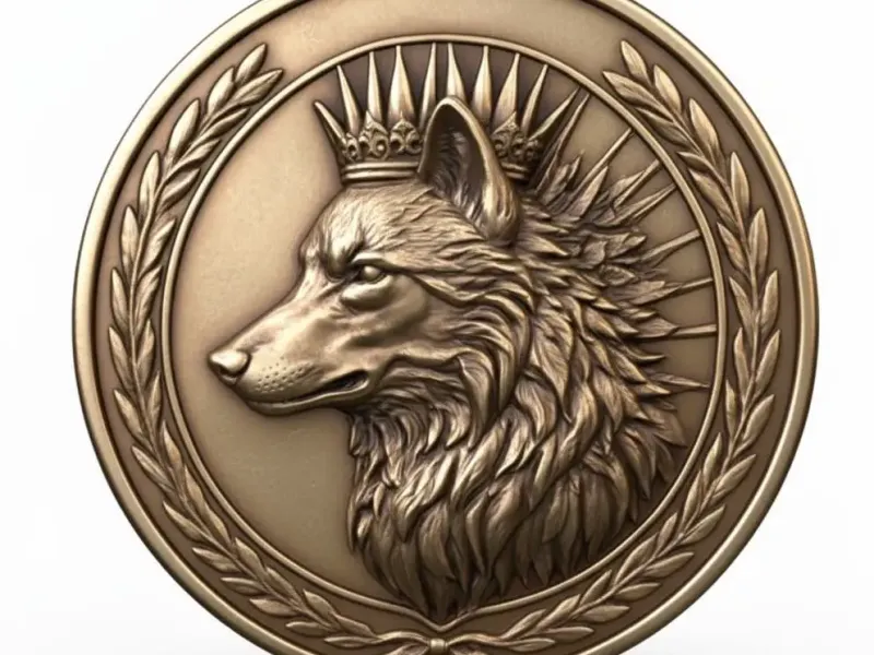 Wolf Night King Gaming Coin for LARP events etc