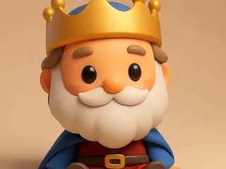 REY MELCHOR EN ESTILO CHIBI Y CON PIERNAS FLEXIBLES